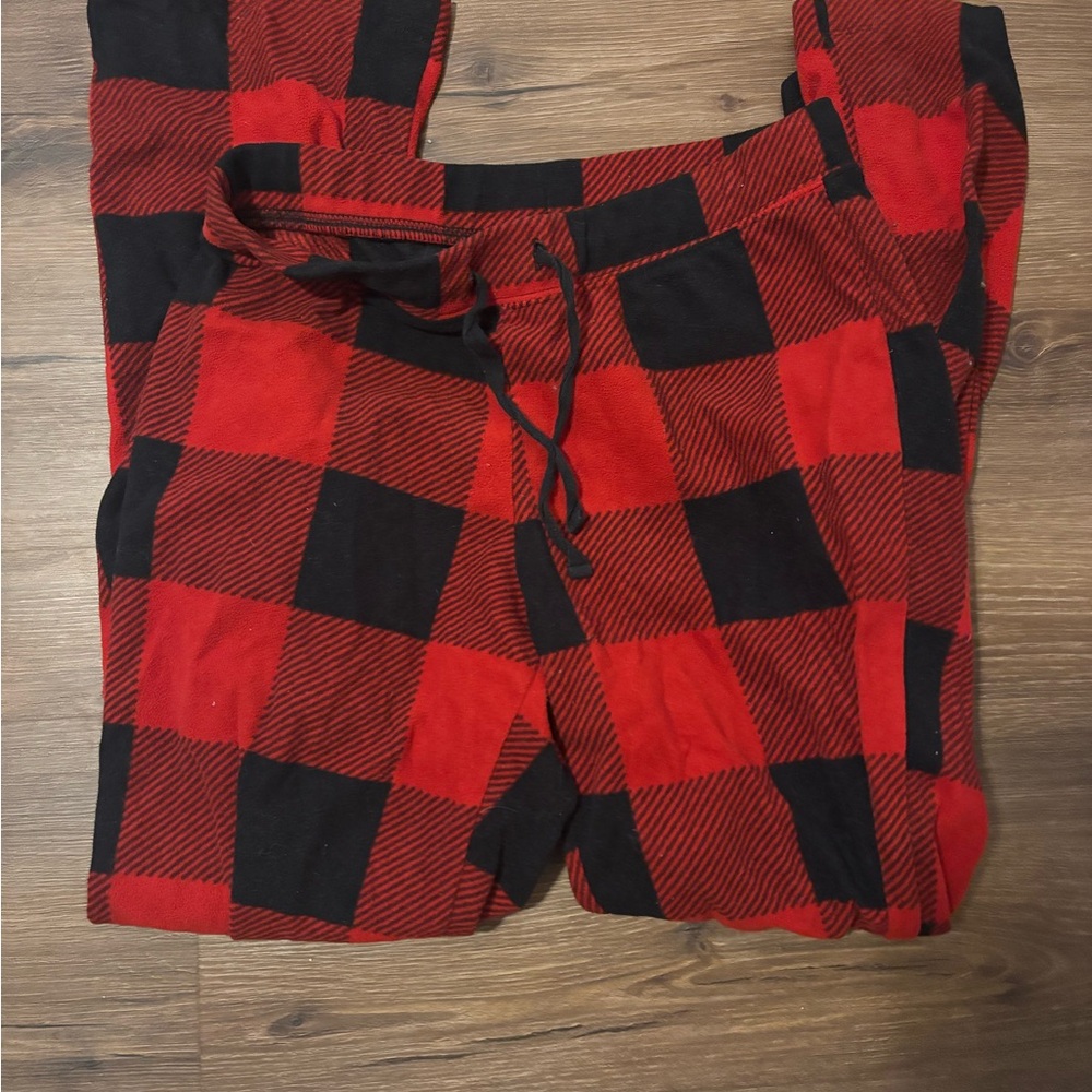 Red and Black Plaid Lounge Pants